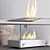 Kratki Romeo: Sleek, Stylish Fireplace 3D model small image 2