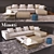 Elegant Minotti Freeman Sofa 3D model small image 1