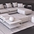 Elegant Minotti Freeman Sofa 3D model small image 3