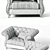 Luxurious CorteZARI GABRIEL Armchair - Perfect Blend of Style and Comfort 3D model small image 3