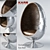 Iconic Retro Swivel Chair 3D model small image 1