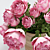 Elegant Scarlet Roses Bouquet 3D model small image 2