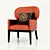 Kasba Wing Chair: Perfect Blend of Style and Comfort! 3D model small image 1