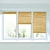 Natural Bamboo Roll Blind & Plastic Window: Elegant Window Covering 3D model small image 1