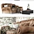 Italian-made Sofa JACQUELINE: Luxurious Comfort for Your Living Room 3D model small image 2