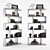 Arteriors Carmine Bookshelf: Sleek and Elegant Storage Solution 3D model small image 1