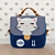Kitty Print Schoolbag 3D model small image 3