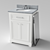 White Clochester 24" Vanity Set 3D model small image 1