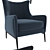 Italian Made Vivian Armchair 3D model small image 2