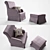 Elegant Dover Armchair 3D model small image 1