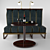 Sleek Coffee Shop Sofa Set 3D model small image 1
