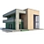 Modern ABS House V90 3D model small image 1