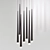 Elegant Shunt Chandelier 3D model small image 2