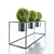 Elegant Riviera Plant Stands: Stunning Metal Pots for Home and Office 3D model small image 2