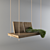 Rustic Wood Interior Swing 3D model small image 1