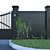 Exterior Essentials Set: Gates, Fence, Lighting 3D model small image 2