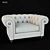 Alberta Alfred: Modern Chesterfield Armchair 3D model small image 1