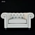 Alberta Alfred: Modern Chesterfield Armchair 3D model small image 2