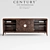 Elegant Wilshire Entertainment Console 3D model small image 1