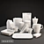 Seletti Porcelain Dish Set 3D model small image 1