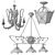 Forged Steel Chandelier 3D model small image 2