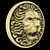 Regal Lion Head Decor 3D model small image 3