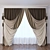 Modern Curtain: 3D Model 3D model small image 1