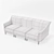 Georgesmith Virginie Sofa: Elegant and Versatile 3D model small image 3