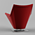 Bold Red Chair: Roche Bobois 3D model small image 2