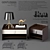 Sleek Sophistication: Flou Gentleman Nightstand 3D model small image 1