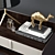 Sleek Sophistication: Flou Gentleman Nightstand 3D model small image 2