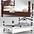 Bryant Dark Storage Bed 3D model small image 3