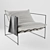 Sierra Chair: Industrial Steel Elegance 3D model small image 1