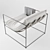 Sierra Chair: Industrial Steel Elegance 3D model small image 2