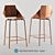 Contemporary Copper Stool: Blu Dot's Real Good Design 3D model small image 1