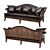 Theodore Alexander Lakehouse Mahogany Sofa 3D model small image 2