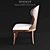 Elegant Palisade Wood Side Chair 3D model small image 2