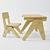 Growing Kids Table and Chair Set 3D model small image 1