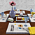 Title: Floral Table Setting by Zara Home 3D model small image 1