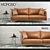 Elegant Gentry Sofa Set 3D model small image 1