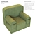 CozyKid™ Loveseat: Small-Sized Child Chair 3D model small image 1