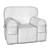 CozyKid™ Loveseat: Small-Sized Child Chair 3D model small image 3