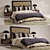 Elegant Art Deco Bed - 2011 3D model small image 1