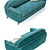 Italian Sofa Bed by Milano Bedding 3D model small image 2