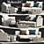 Minimalist Molteni&C SLOANE Sofa 3D model small image 1