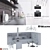 Modern Lacquered Kitchen Valcucine: Forma Mentis 3D model small image 2