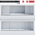 Sleek Aluminum Sliding Door 3D model small image 1