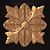 Elegant Wooden Rosette 3D model small image 1