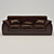 Luxury Leather Sofa 3D model small image 1