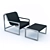 Ergonomic Footrest Chair 3D model small image 1